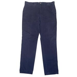 Spoke HEROES Build B Trousers Men's 36x29.5” Inseam Navy Blue Regular Fit Chino
